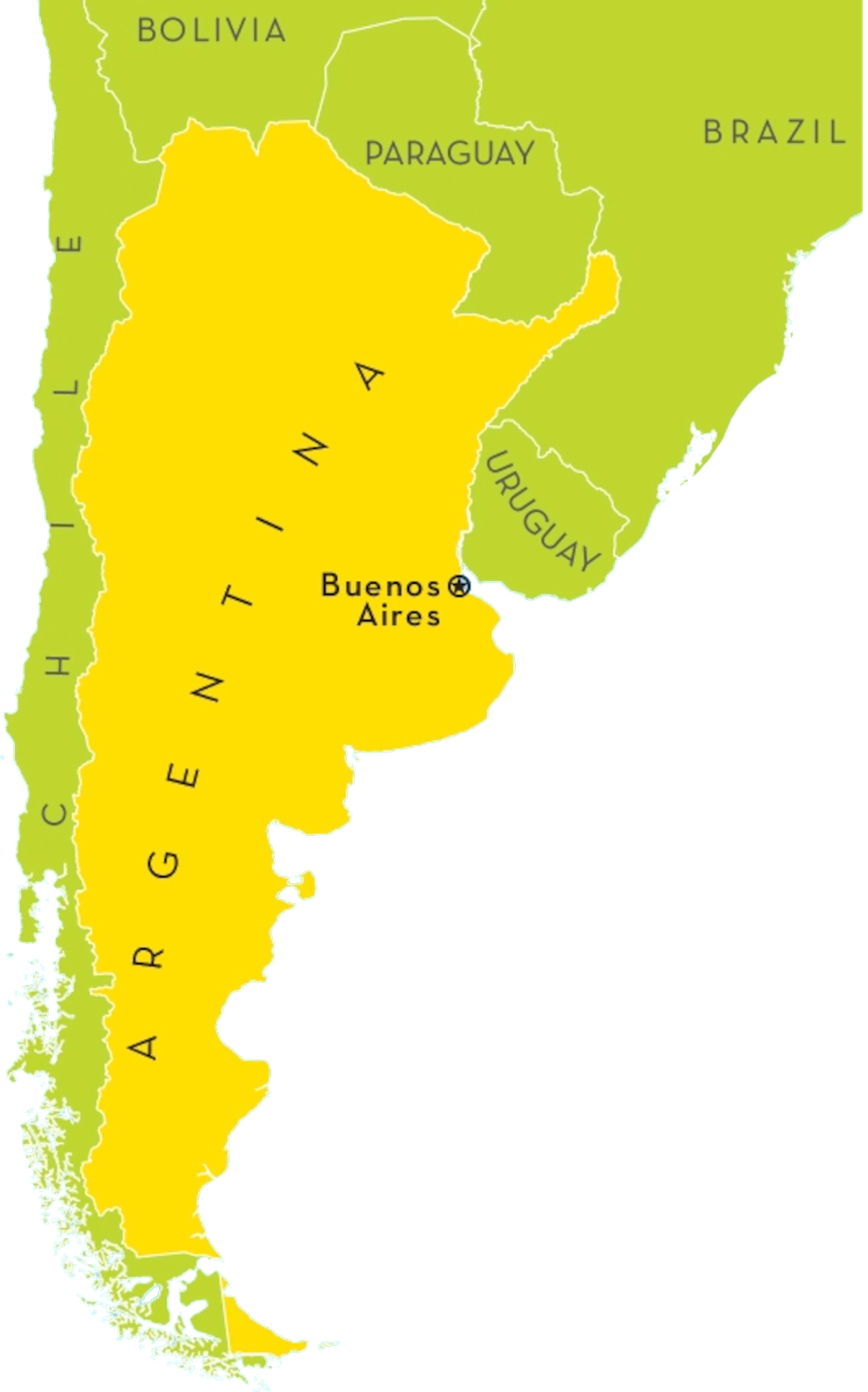 Cartina geografica Argentina